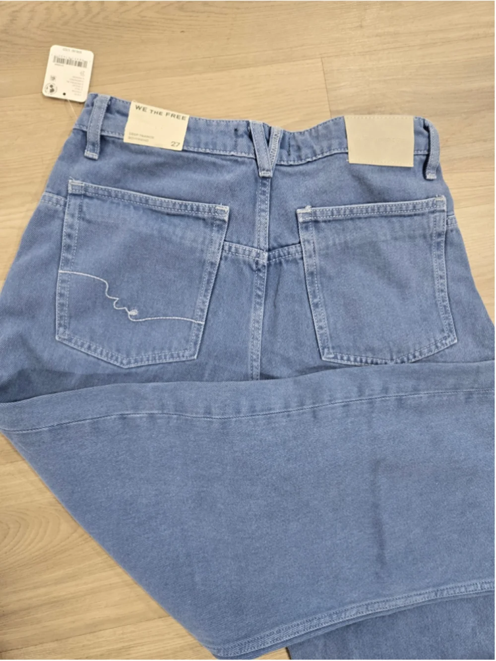 Free People Wide Leg Jeans Women's Size 27 Blue